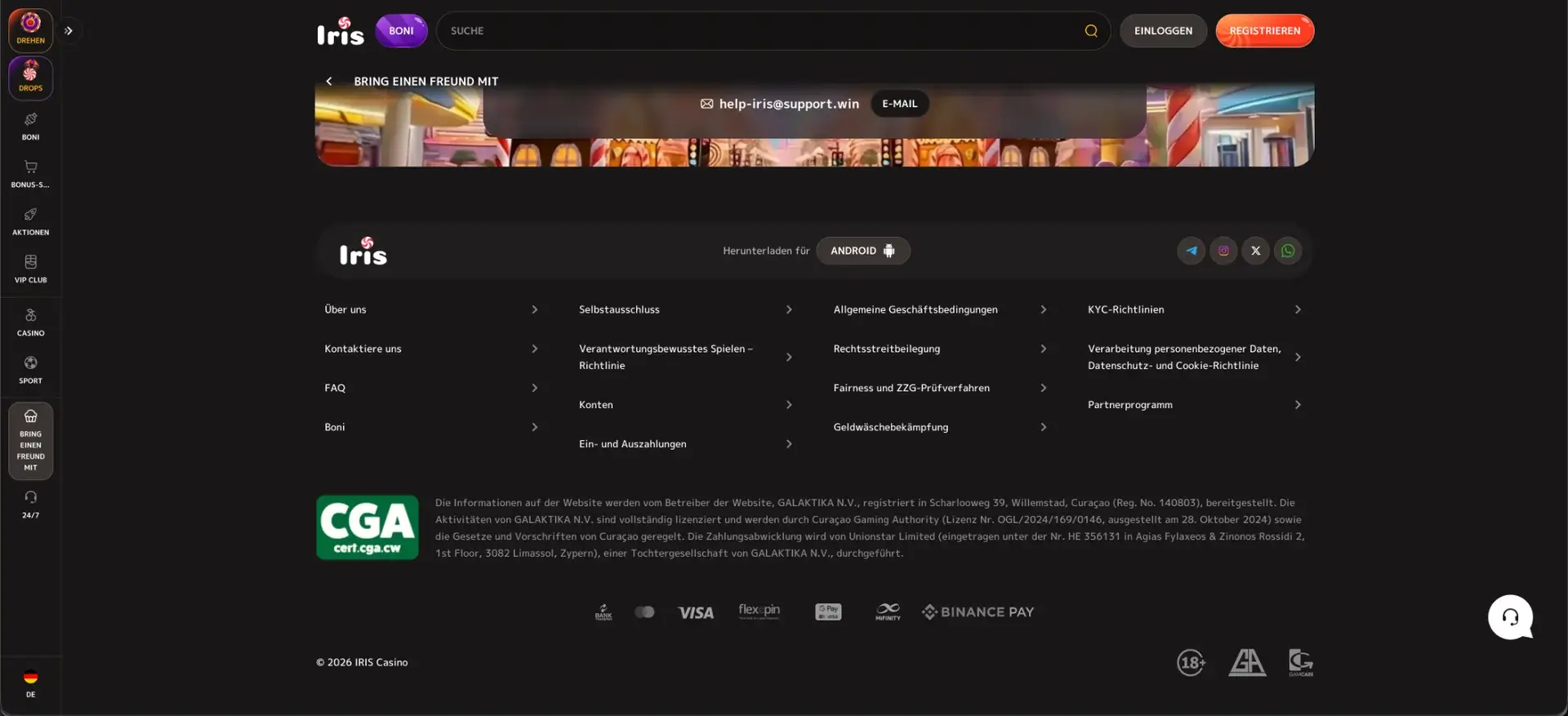 Freunde-werben-Programm von Iris